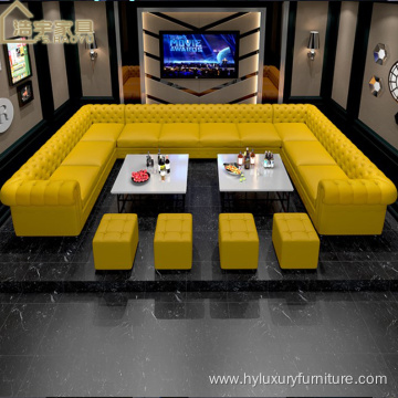 Nightclub Sofa Furniture Modern Leather Booth Seating for Restaurant